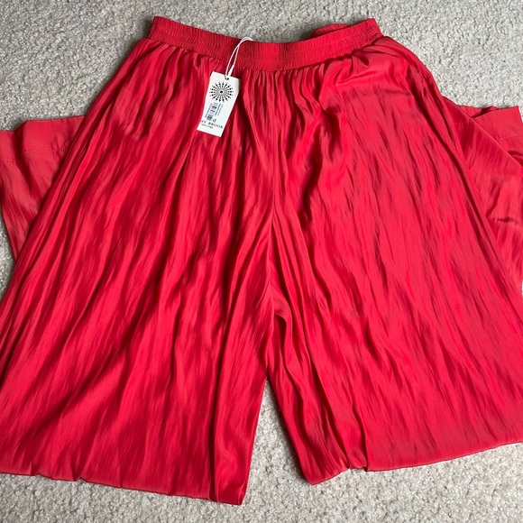 Ramy Brook Red Palazzo Pants - Picture 3 of 4